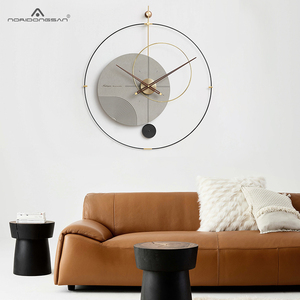 Noridongsan Decorazione Della Casa Semplice in fibra di vetro <span class=keywords><strong>Orologio</strong></span> altalena, tre anello <span class=keywords><strong>orologio</strong></span> creativo, cerchio moderno <span class=keywords><strong>orologio</strong></span> per soggiorno/ufficio - Product Image 5