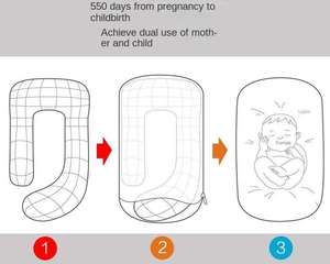 Embarazo de alta calidad nueva tela de punto capa de aire ajustable enfermería U G H J almohada de maternidad para mujeres embarazadas - Product Image 5