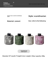 Diffuseur d'arômes en ciment YAVE de style nordique, fait main, inspiré d'Instagram, modèle de bouteille d'aromathérapie, 2 cylindres