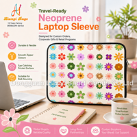 Housse d'ordinateur portable en néoprène personnalisée et élégante, sacoche légère pour ordinateur portable, étui de protection OEM durable pour le bureau, les voyages et l'école