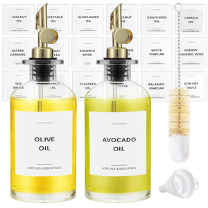 16.5Oz 500Ml Dầu Ô Liu Dispenser Chai Cho Nhà Bếp Cà Phê Xi-rô Dispenser Trọng Pourer Chai Thủy Tinh Dispenser Cho Nhà Bếp - Product Image 6