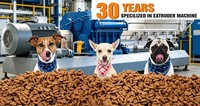 Ligne de production entièrement automatique d'aliments pour animaux de compagnie, machine d'extrusion d'aliments pour chiens et chats, emballage en acier inoxydable de qualité alimentaire, 100-150 kg/h