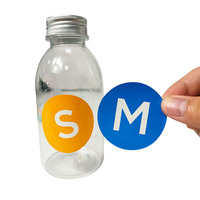 Étiquettes circulaires découpées sur mesure avec lettres, autocollants en PP adhésifs pour la marquage des bouteilles et l'emballage des produits
