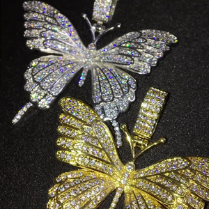 Butterfly Choker <b>Necklace</b> for Women Hip Hop Micro Paved <b>Statement</b> Fashion Jewelry - Product Image 1