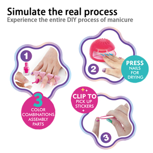 Superbe cadeau - Mini sèche-ongles <span class=keywords><strong>pour</strong></span> enfants, outils <span class=keywords><strong>pour</strong></span> les ongles, kit <span class=keywords><strong>de</strong></span> jeu <span class=keywords><strong>de</strong></span> séchage <span class=keywords><strong>pour</strong></span> les jolies filles, ensembles <span class=keywords><strong>de</strong></span> jouets <span class=keywords><strong>de</strong></span> <span class=keywords><strong>maquillage</strong></span> DIY <span class=keywords><strong>pour</strong></span> les petites filles - Product Image 4