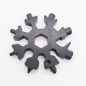Outils multifonctions 18 en 1 Porte-clés flocon de neige <span class=keywords><strong>Outil</strong></span> multi-poches pour vélo Réparation d'urgence du vélo Tournevis - Product Image 4
