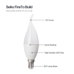 Hot bán E27 B22 E14 5W 7W 9W LED nến bóng đèn skd ckd COB PBT + PS LED NẾN đèn bóng đèn ánh sáng nguyên liệu LED bóng đèn - Product Image 5