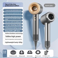 Sèche-cheveux transfrontalier haute vitesse à moteur DC 1600W, flux d'air puissant, ions négatifs, soin des cheveux pour dortoirs étudiants et usage domestique