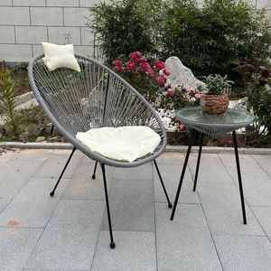 Ensemble de chaises <span class=keywords><strong>Acapulco</strong></span> en rotin avec cadre en métal pour patio et jardin extérieur - Product Image 5