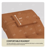 Turri Moderne De Luxe Spa Lit Canapé Table D'extension Courbé Velours Salon De Beauté Faux Cils Doublure En Métal Matériel