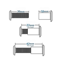 Meuble Lit Berceau SS304 Chicago Vis De Reliure Hex Drive Socket Cap Boulons M6 Joint Connecteur Boulon Et Cap Écrou Kit