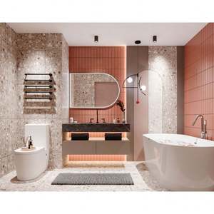 Custom American Style Furniture <b>Wood</b> Sink Floating Unit Luxury Wall Mount Floating <b>Cabinet</b> <b>Bathroom</b> Vanity - Product Image 5