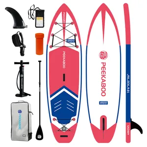 Tabla de surf PIC BOARD de PVC para deportes acuáticos, tabla de paddle inflable de pie, logotipo personalizado, tamaño de color, con accesorios básicos