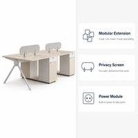 Büro-Schreibtisch Pop-up-Steckdose mit Kettenspeisung, Doppelsitz, PVC, flammhemmend, modularer Büroarbeitsplatz, OEM, Großhandel, direkt ab Werk