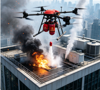 Bombe Extinctrice Automatique à Poudre Sèche pour Drone (UAV) - Type Fireball