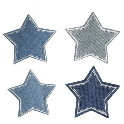 Five Pointed Star Embroidered Patch Twill Sew-On Garment Accessory for Hat DIY Accessory Luggage Embroidery Label Iron-On Cloth