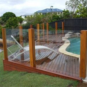 Rampe en verre moderne sans cadre pour extérieur, balustrade en verre pour balcon, garde-corps pour ferme, appartement, cour - Product Image 4