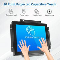 Nouvel écran tactile à cadre ouvert de 9,7 pouces PCAP à 10 points de contact, écran tactile industriel avec interface VGA/DVI, garantie de 3 ans