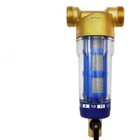 DEWO kartrid kuningan pusat seluruh rumah pre-filter dengan fungsi Backwash-tidak ada pengganti penyaring air aliran besar