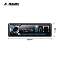 Lecteur MP3 de voiture MP3019, radio FM, lecteur de clé USB, insertion de carte, musique sans perte haute définition, 7 lumières colorées