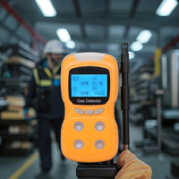 Alat Analisa Gas Oksigen O2 Industri Portabel, Meteran Mikro Klip Genggam, Detektor Kebocoran Wgsensor BX001 Baterai 2200mAh, Alarm Suara