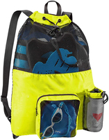 Mochila con cordón de playa con logotipo personalizado, bolsas de poliéster de 15L, equipo de natación para buceo deportivo con bolsillo con cremallera para excursiones al aire libre