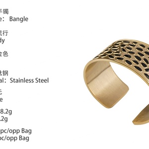 Fabricante OEM de Joyería, Brazaletes de Oro, Diseño de Brazaletes Artificiales, Brazaletes con Puntos, Joyería de Acero Inoxidable, Fábrica de Alta Calidad - Product Image 5