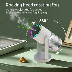 Mini humidificateur d'air à ultrasons portable avec lumière de projection Diffuseur de voiture alimenté par USB Impression laser d'aromathérapie anglaise - Product Image 2