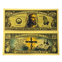Uang Kertas Yesus 7 Model Amerika 2026 Berlapis Emas 24K untuk Hadiah