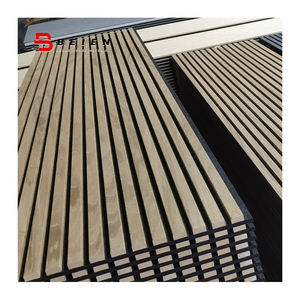 BEIEN panneau <span class=keywords><strong>acoustique</strong></span> Absorption <span class=keywords><strong>acoustique</strong></span> déco panneau mural salle d'exposition décoration murale panneau de placage en bois naturel - Product Image 1