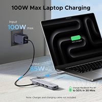 UGREEN Hub USB C 5 en 1 Revodok, Hub Tipo C Portátil con Carga PD de 100W, HD-MI 4K 60Hz, Puertos de Datos USB 3.2 de 10Gbps para MacBook y iPad