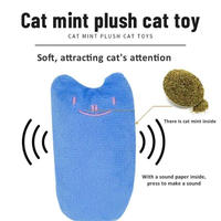 Vente chaude drôle son interactif cataire papier mouvement jouet souris en forme de rat en peluche rose violet chats jouet pour animaux de compagnie