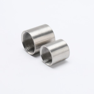 Conector de tubo de acero inoxidable 304 316, tubo redondo con rosca interna, junta recta roscada para tubería de agua de 1.0 pulgadas y 2 pulgadas - Product Image 3