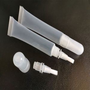 Nouveau design, tube souple vide de 10 ml, étiquette privée, tubes à gloss à lèvres à presser avec pinceau - Product Image 3