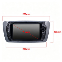 Autoradio Android avec écran tactile de 7 pouces pour SEAT Ibiza, Android Auto intégré, écran IPS, radio FM, navigation GPS, montage sur tableau de bord, MP3