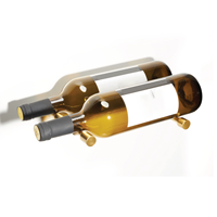 Mur profond monté décor à la maison chevilles à vin usine Cnc personnalisé cave à vin utilisé 2 bouteilles CNC usinage Cnc aluminium partie 1 pièces