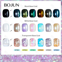 Faible MOQ, Prêt à expédier, Pigment liquide chromé Bojun MTB effet miroir, Liquide métallique haute brillance avec effet miroir pour le nail art