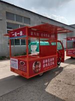 Camion de nourriture électrique à trois roues multifonctionnel, chariot de vente mobile professionnel pour les marchés nocturnes