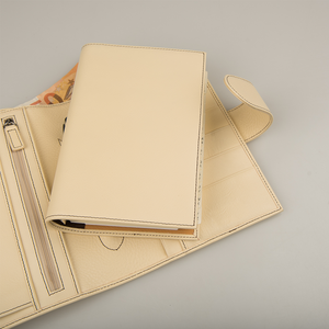 Premium Calfskin Looseleaf Notebook <strong>Personalised</strong> Gift Blank <strong>Sketchbook</strong> Agenda Organizer Ring Insert Writing Pads - Product Image 3