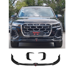 Diffuseur de lèvres avant de style Rspider en fibre de carbone 100% <span class=keywords><strong>s</strong></span>èche - pour <span class=keywords><strong>Audi</strong></span> <span class=keywords><strong>Q7</strong></span> <span class=keywords><strong>S</strong></span>-<span class=keywords><strong>LINE</strong></span>/SQ7 2025-présent, protection de spoiler - Product Image 1