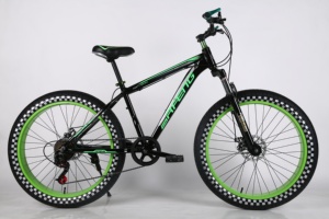 Marco de aleación de 26 <span class=keywords><strong>pulgadas</strong></span> Bicicleta gorda Bicicleta de nieve de <span class=keywords><strong>29</strong></span> <span class=keywords><strong>pulgadas</strong></span> con 7 engranajes de velocidad Sistema de línea de freno de horquilla de aleación de aluminio - Product Image 4
