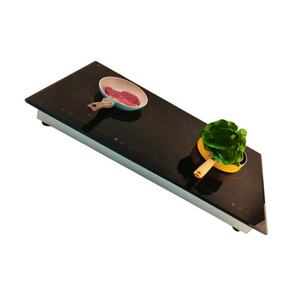 Table de cuisson à induction double brûleur, design métallique tactile, étanche, installation encastrée, puissance 4000W, garantie 2 ans - Product Image 4