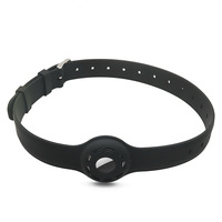 Collier Airtag pour chien et chat Protecteur en silicone réfléchissant Collier pour animal de compagnie avec support Apple Air Tag pour chats