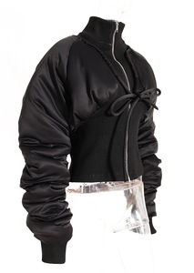 Nouvelle mode Unique <span class=keywords><strong>moto</strong></span> hiver chaud femmes vêtements dames vers le bas bulle culture veste bouffant femmes manteaux - Product Image 2