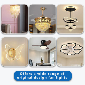 Lampadario Ventilatore LED Moderno con Telecomando, Struttura in Acrilico e Metallo, Design a Spirale, Compatibile AC 220V <span class=keywords><strong>per</strong></span> <span class=keywords><strong>Sale</strong></span> da Pranzo/Soggiorni - Product Image 6