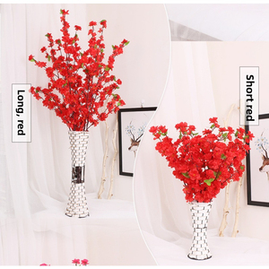 أغصان زهور الخوخ الحريرية الاصطناعية المصنوعة يدويًا والواقعية لتزيين حفلات الزفاف وعيد الحب والتخرج ورأس السنة الجديدة والمنزل - Product Image 3