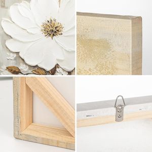 Flor lienzo grande pintado a mano pintura <span class=keywords><strong>al</strong></span> óleo estética Floral arte de pared para sala de estar dormitorio Hotel Decoración - Product Image 5