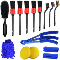 Ensemble d'outils d'entretien automobile multifonctionnel, ensemble de brosses de lavage automobile de qualité supérieure, kit de nettoyage automobile pour l'intérieur et l'extérieur