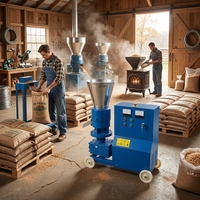 Machine à granulés de bois et de sciure de bois de biomasse 100-300 kg/h pour poêle à granulés et cheminée