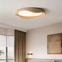 Plafonnier LED moderne et minimaliste, crème, forme ronde irrégulière, lampe murale confortable pour chambre à coucher et chambre d'enfant